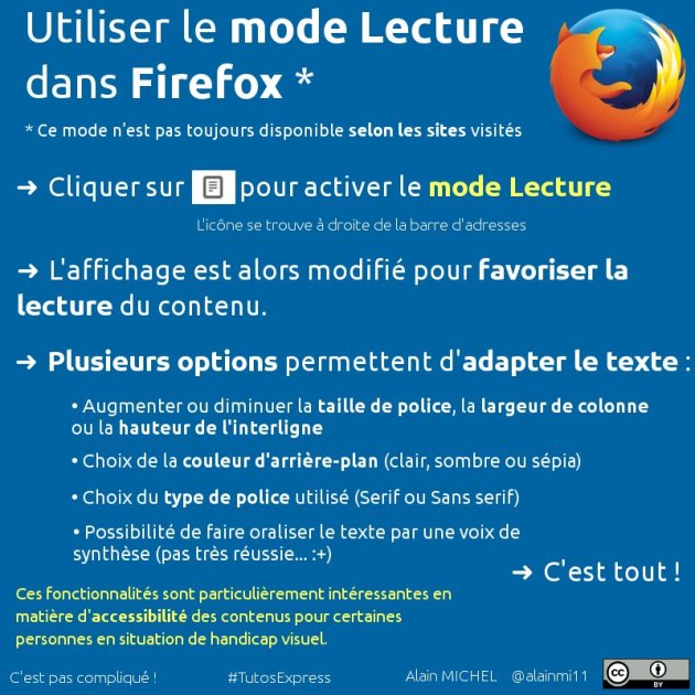 Utiliser le mode lecture dans Firefox